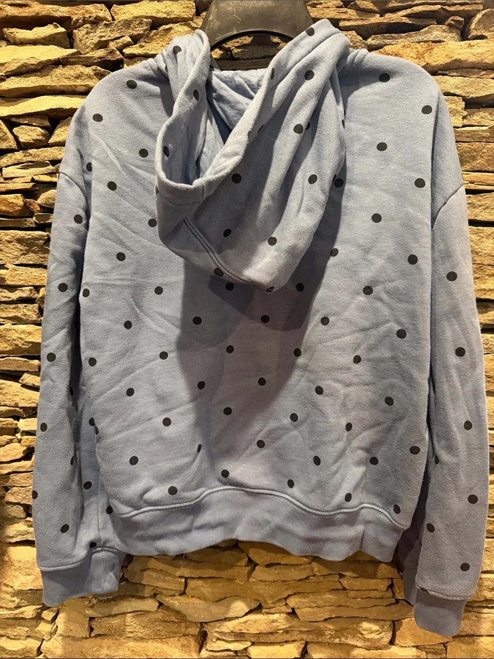 GAP Light Blue Polka Dot Zip-Up Hoodie
